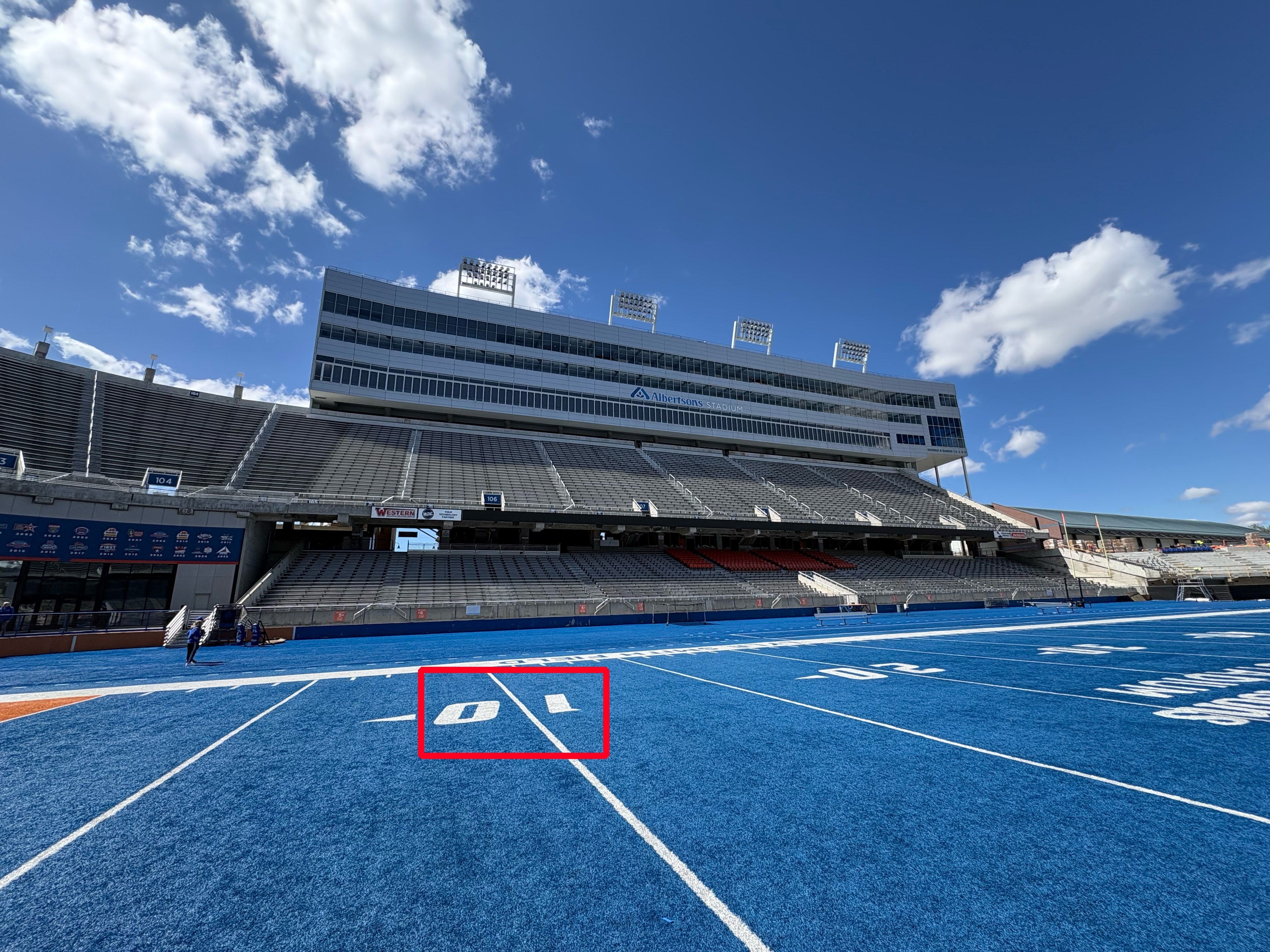 The Boise State Blue Turf 10-yard Line