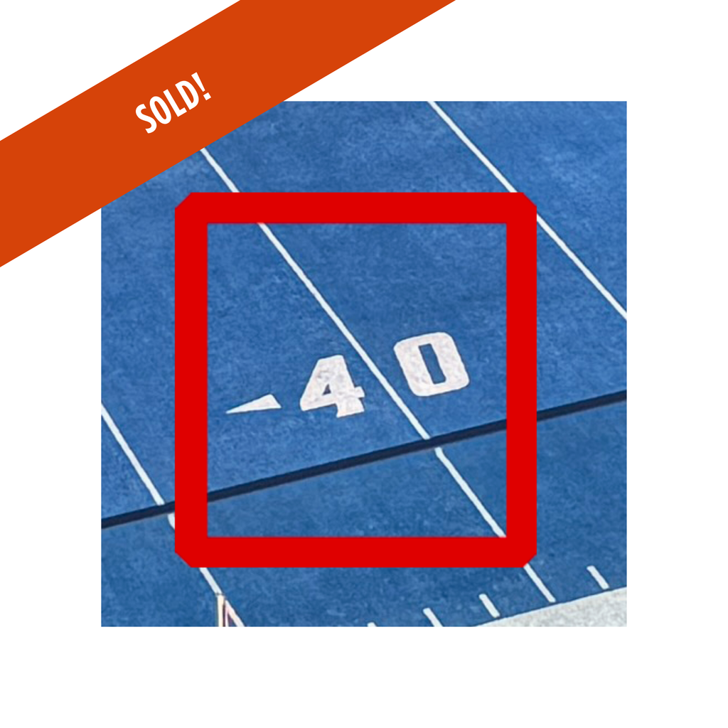 Auction Item: The 40 yard-line honoring The Blue’s 40th Anniversary