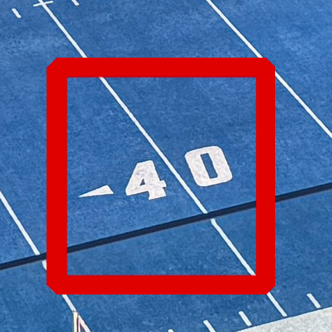Auction Item: The 40 yard-line honoring The Blue’s 40th Anniversary