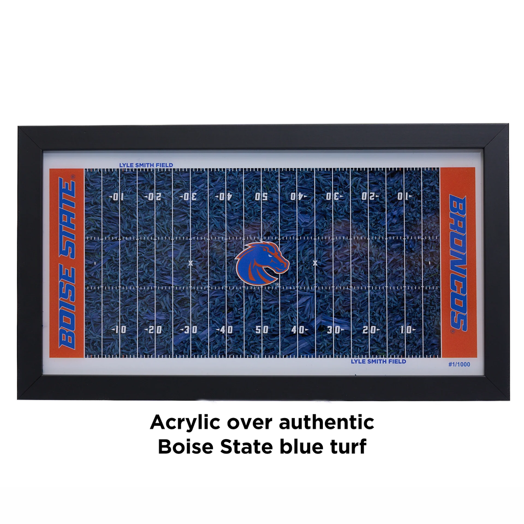 Boise State Blue Turf Mini Football Field Collectibles - Limited Edition