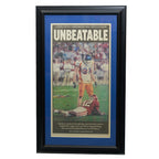 Boise State “UNBEATABLE”  Fiesta Bowl Framed Newspaper