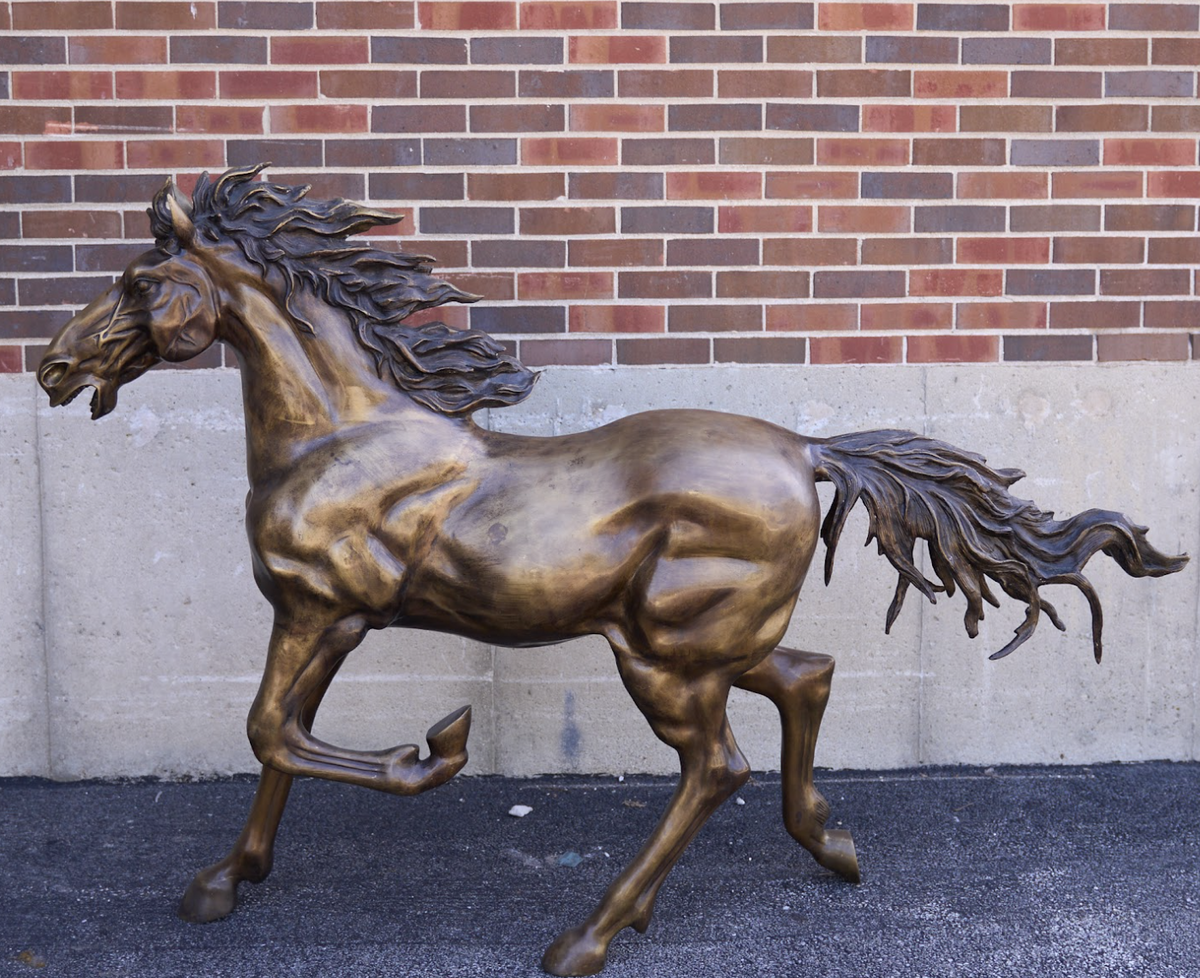 Albertsons Stadium Bronco Statue