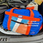 Boise State Duffel Bag Made From Official Stadium Banner