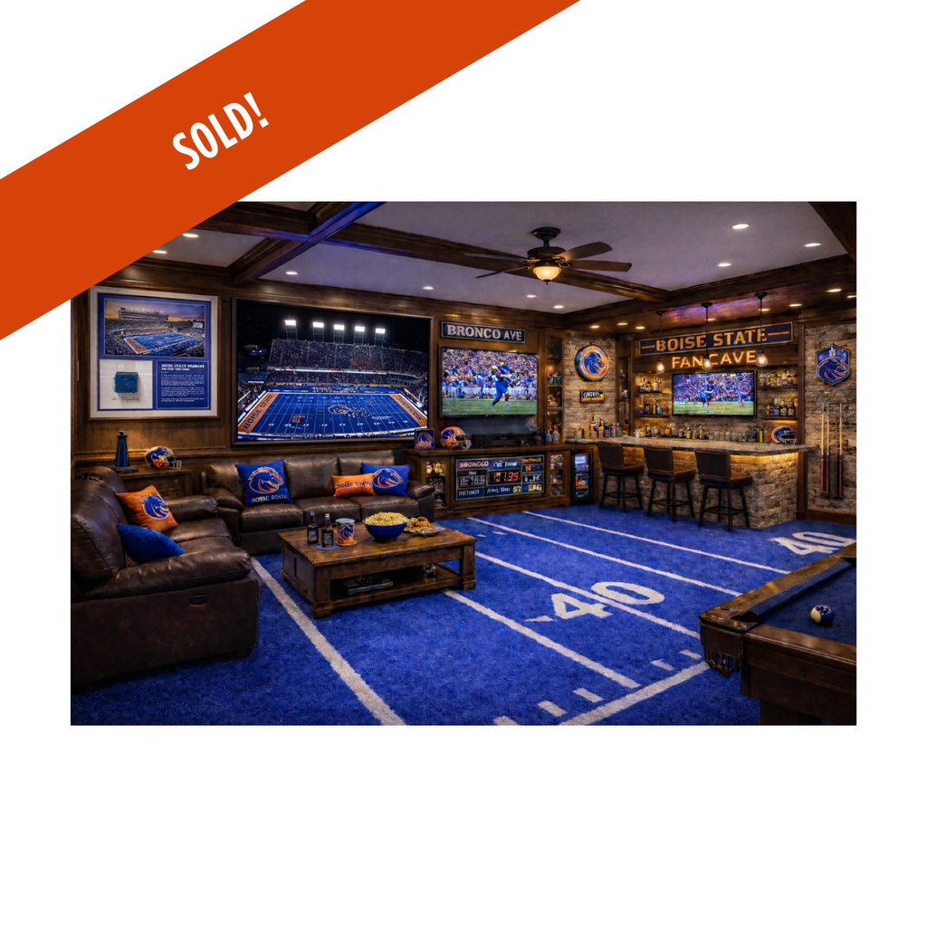 Auction Item: Blue Turf Fan Cave Home Installation