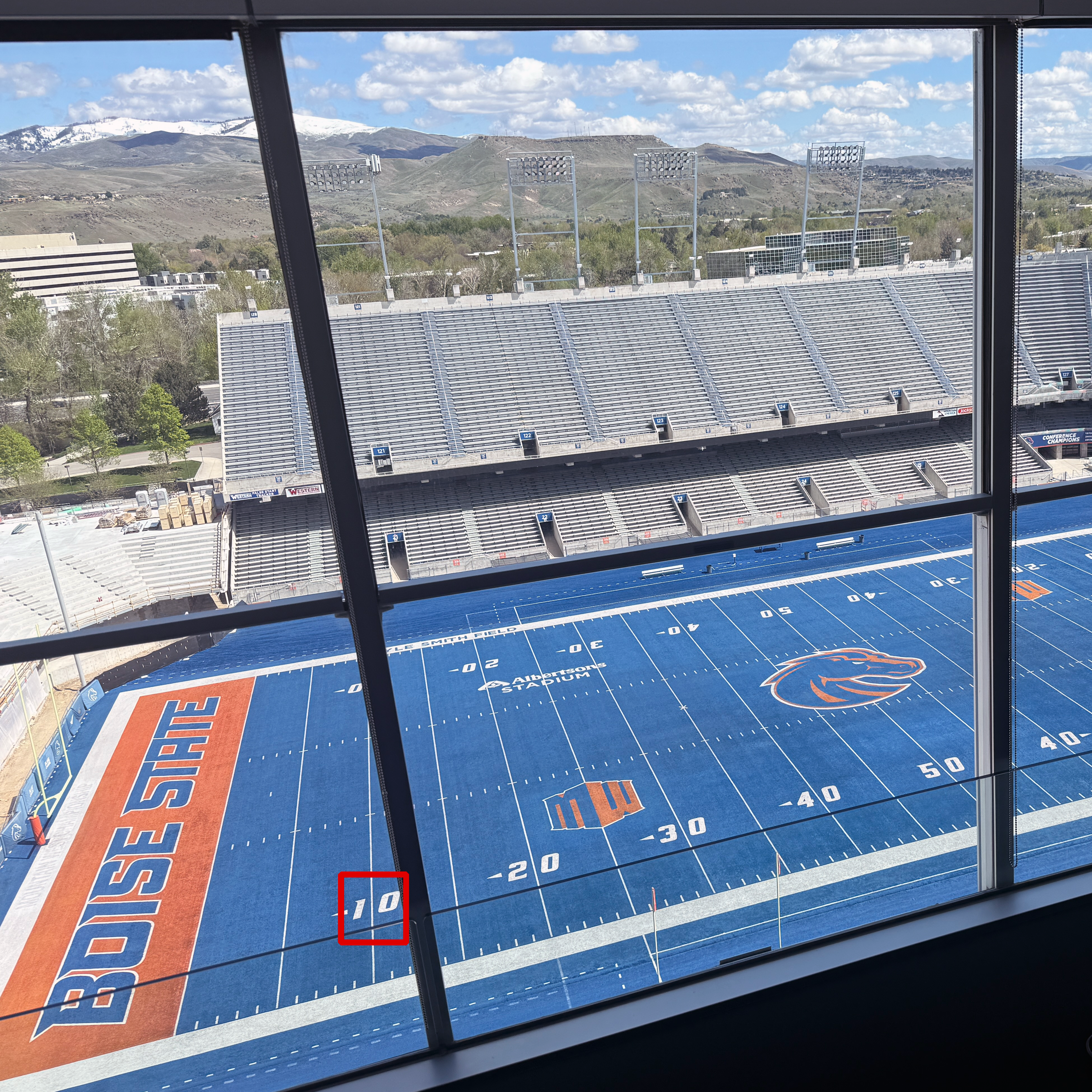 The Boise State Blue Turf 10-yard Line
