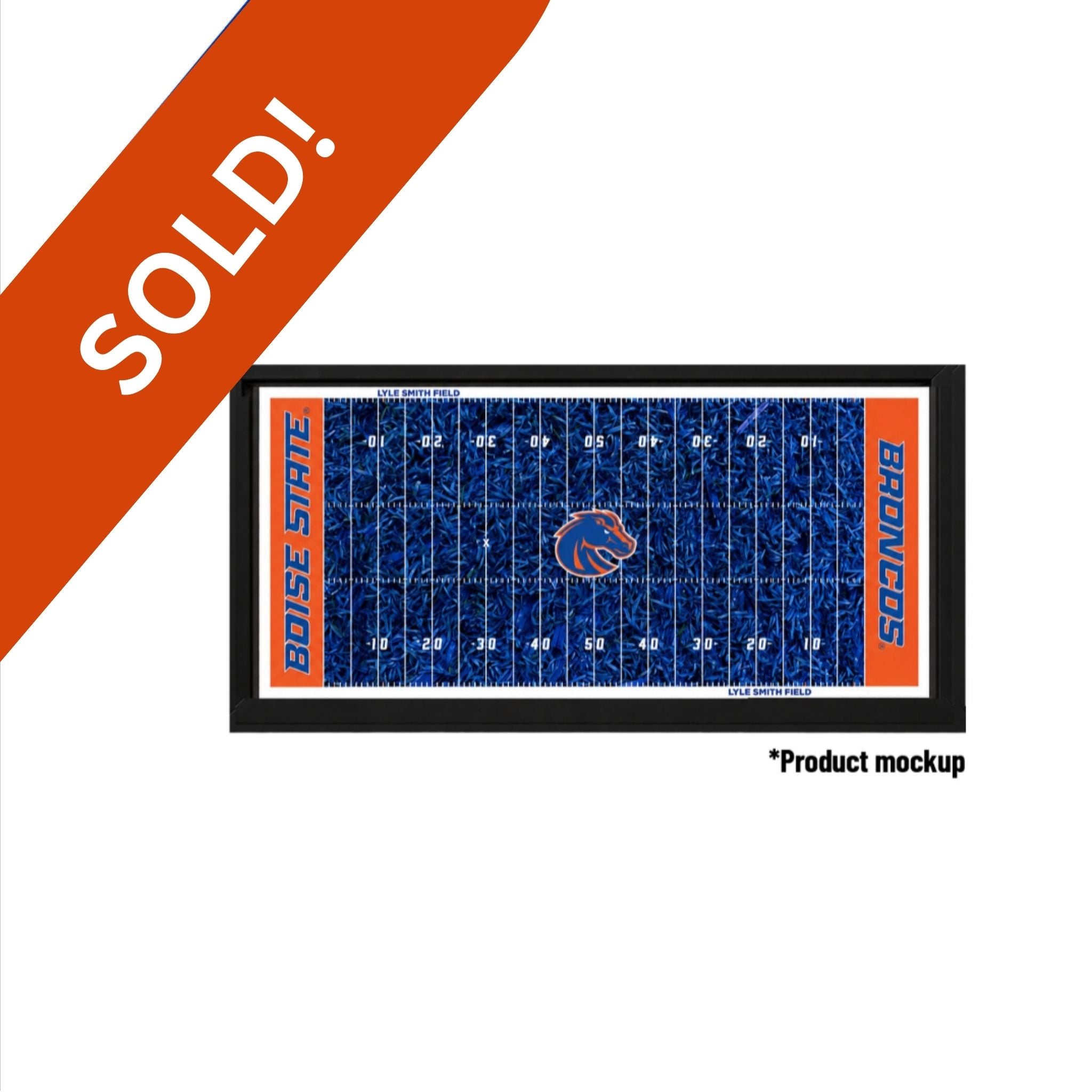 Auction Item: Boise State Blue Turf Mini Football Field Collectible - #1 of Limited Edition Collection (1000)