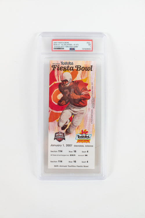 2007 Fiesta Bowl Ticket - PSA Grade 7 CollectBSU.com 2007 Fiesta Bowl Ticket - PSA Grade 7 CollectBSU.com