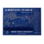 Large Museum-Quality Game-Used Blue Turf Art Print Limited Edition - 100 total