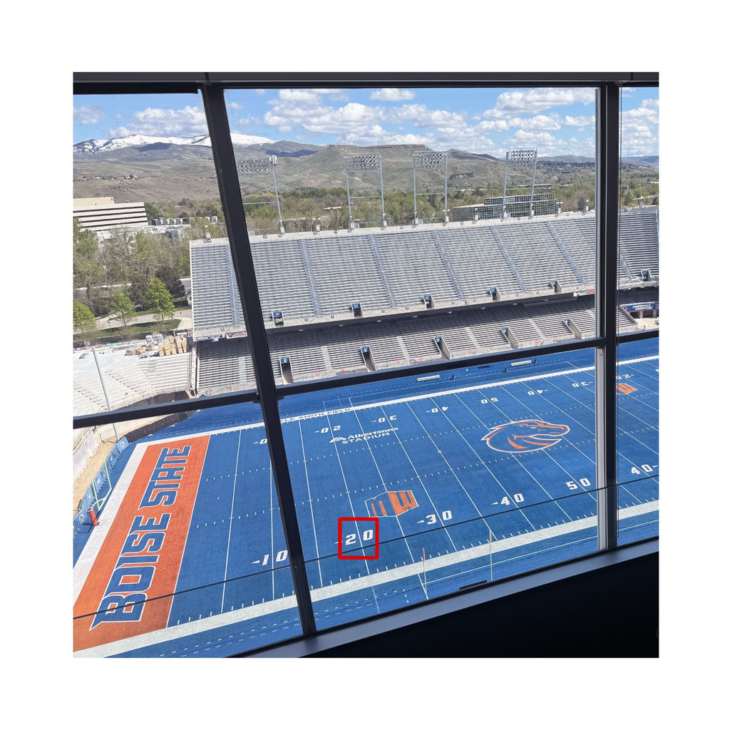 Boise State Blue Turf — The 20-Yard Line Game-Used | Authenticated | Limited Availability