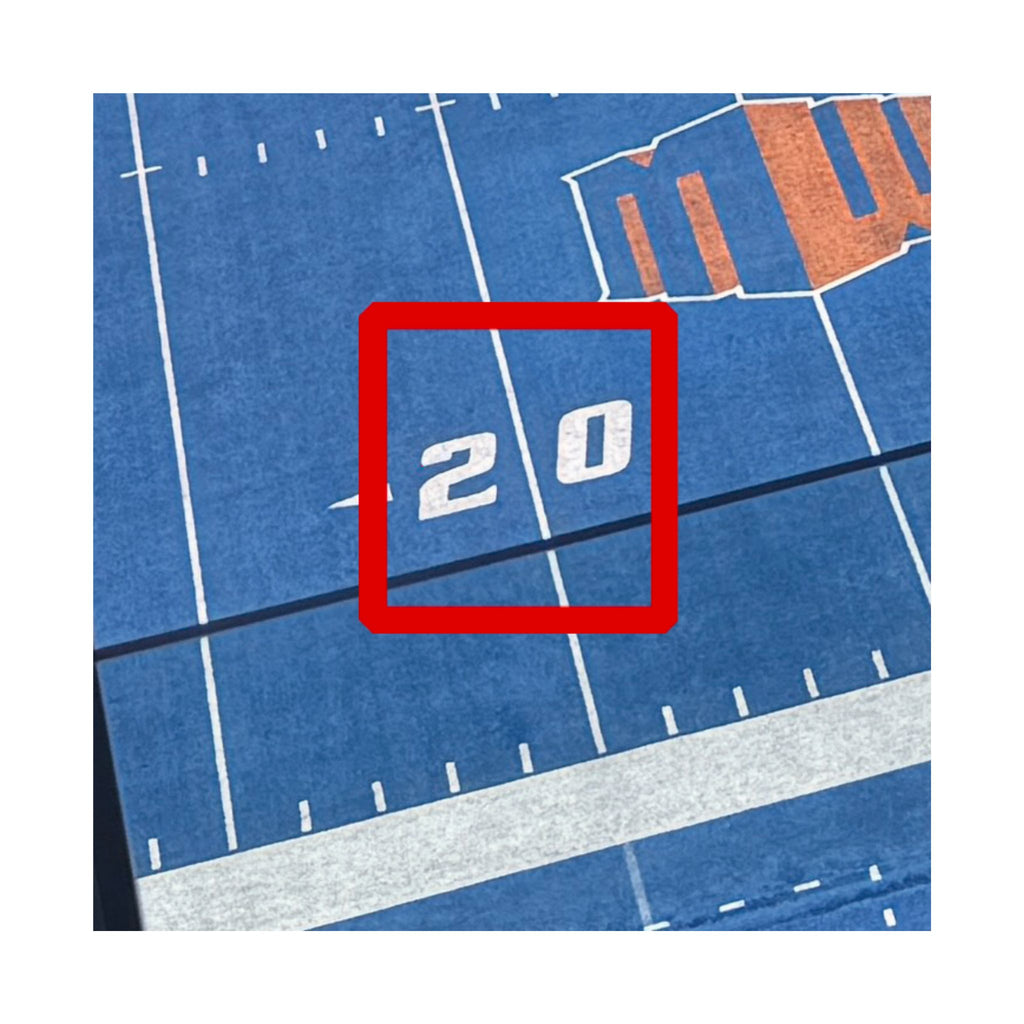 Boise State Blue Turf — The 20-Yard Line Game-Used | Authenticated | Limited Availability